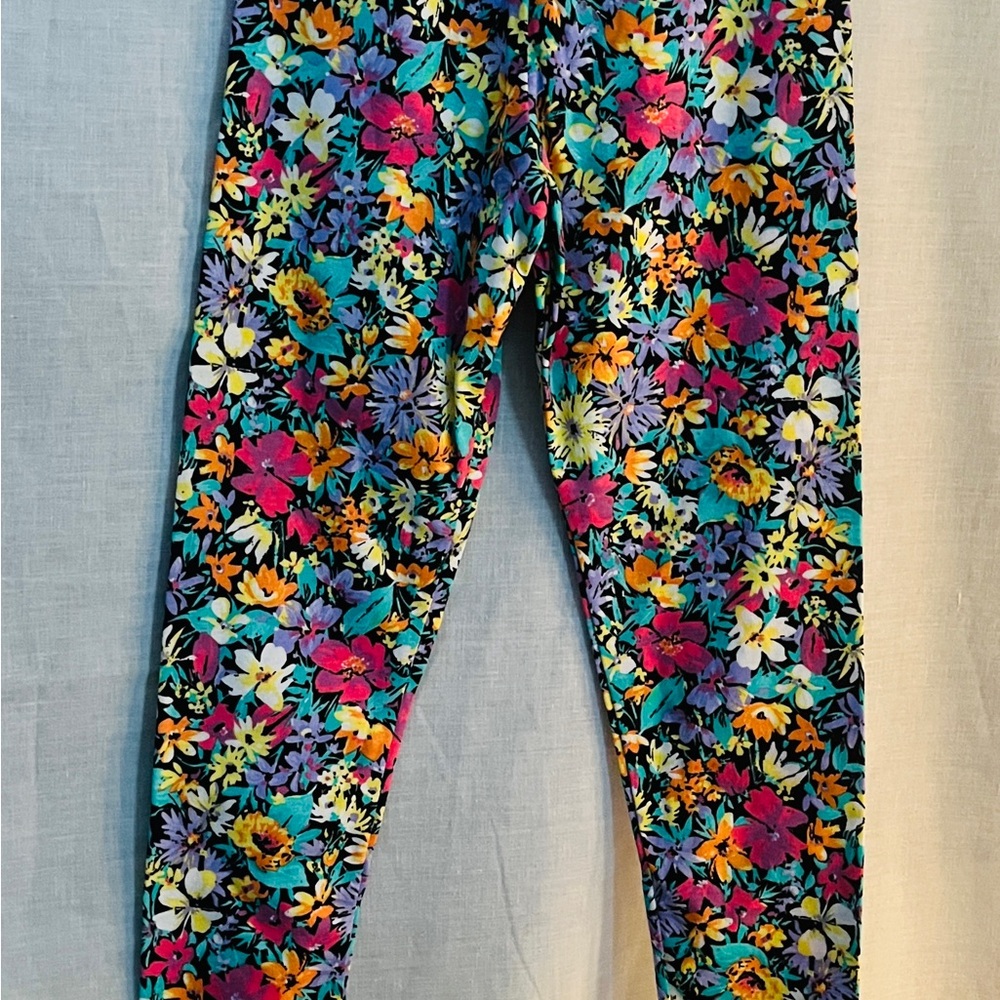 Vibrant Floral Kids Leggings